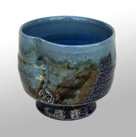 Christine Pedley, cuisson au bois, bol bleu